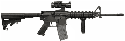 14. Carabina M4A1 com coronha estendida